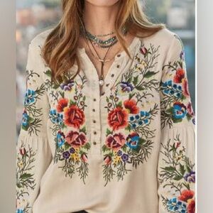 Sundance embroidered top